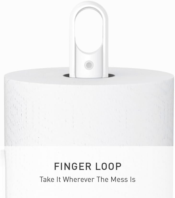 Simple Human Standing Paper Towel Holder with Spray Pump, White Stainless Steel - Image 5